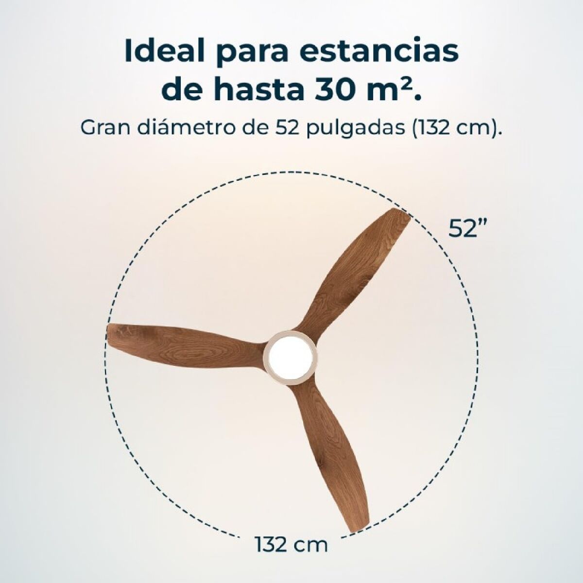 Takfläkt Cecotec EnergySilence Aero 5295 Ø 132 cm Mörk Gyllene 18 W 35 W finns hos Aktivcamping