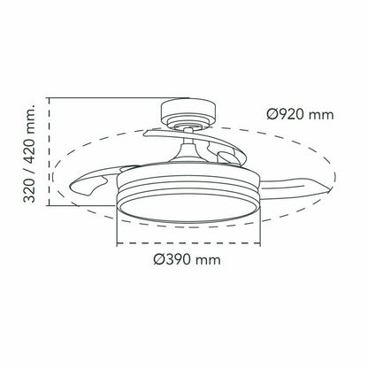 Takfläkt CristalRecord 85-065-46-180 Svart finns hos Aktivcamping