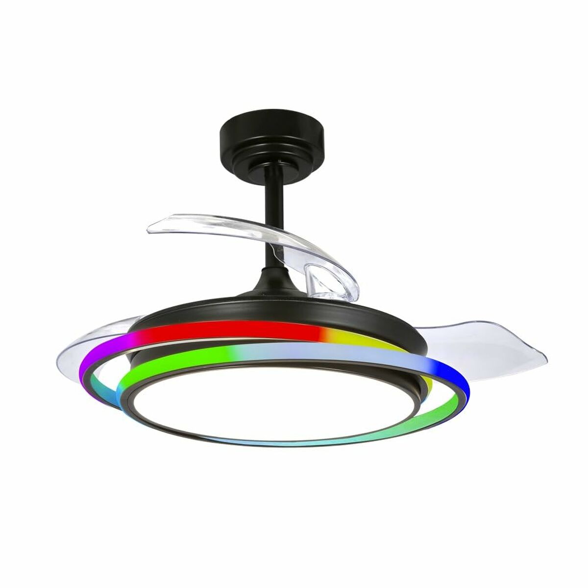 Takfläkt CristalRecord ANTILA MINI RGB BK RETRAC Svart finns hos Aktivcamping