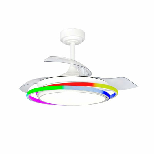 Takfläkt CristalRecord ANTILA MINI RGB WH RETRAC Vit finns hos Aktivcamping