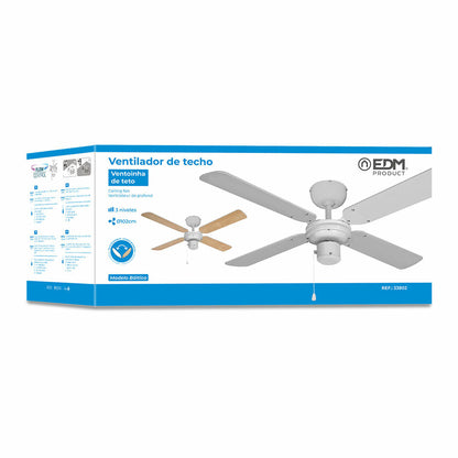 Takfläkt EDM 33802 Báltico Vit 50 W ø 102 cm - finns hos Aktivcamping