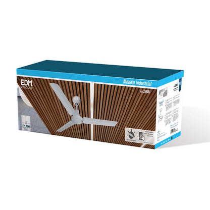 Takfläkt EDM 33981 Vit 60 W Ø 140 cm industriell - finns hos Aktivcamping