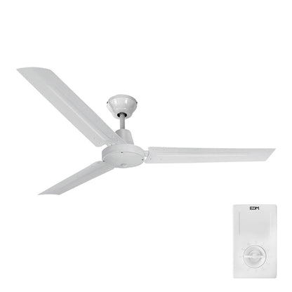Takfläkt EDM 33982 Vit 60 W Ø 120 cm Mini industriell finns hos Aktivcamping