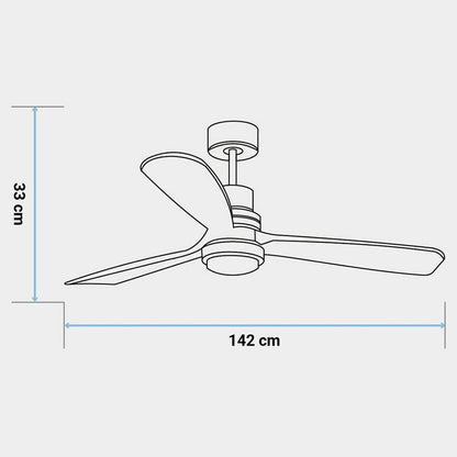 Takfläkt Universal Blue ALM 4056 3A 70W (142 cm) finns hos Aktivcamping