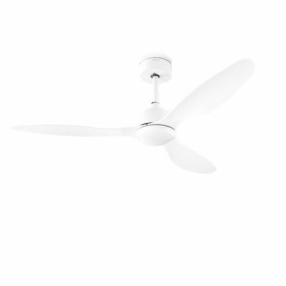 Takfläkt med LED-ljus och 3 ABS-blad Flaled InnovaGoods Vit 36 W 52" Ø132 cm - finns hos Aktivcamping