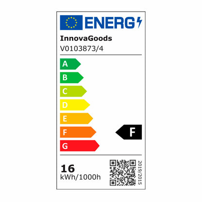 Takfläkt med LED-ljus och 3 ABS-blad Flaled InnovaGoods Vit 36 W 52" Ø132 cm - finns hos Aktivcamping