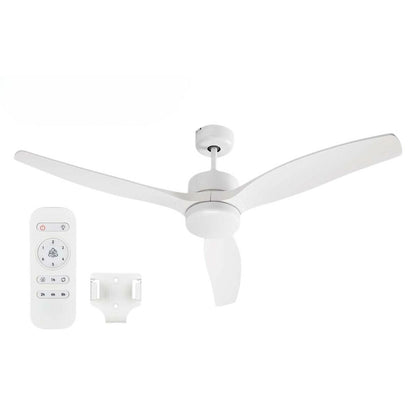 Takfläkt med belysning Argon W-FC5288-3C1L WH Vit 40 W Ø 132 cm finns hos Aktivcamping