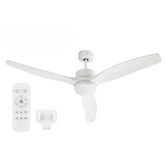 Takfläkt med belysning Argon W-FC5288-3C1L WH Vit 40 W Ø 132 cm finns hos Aktivcamping