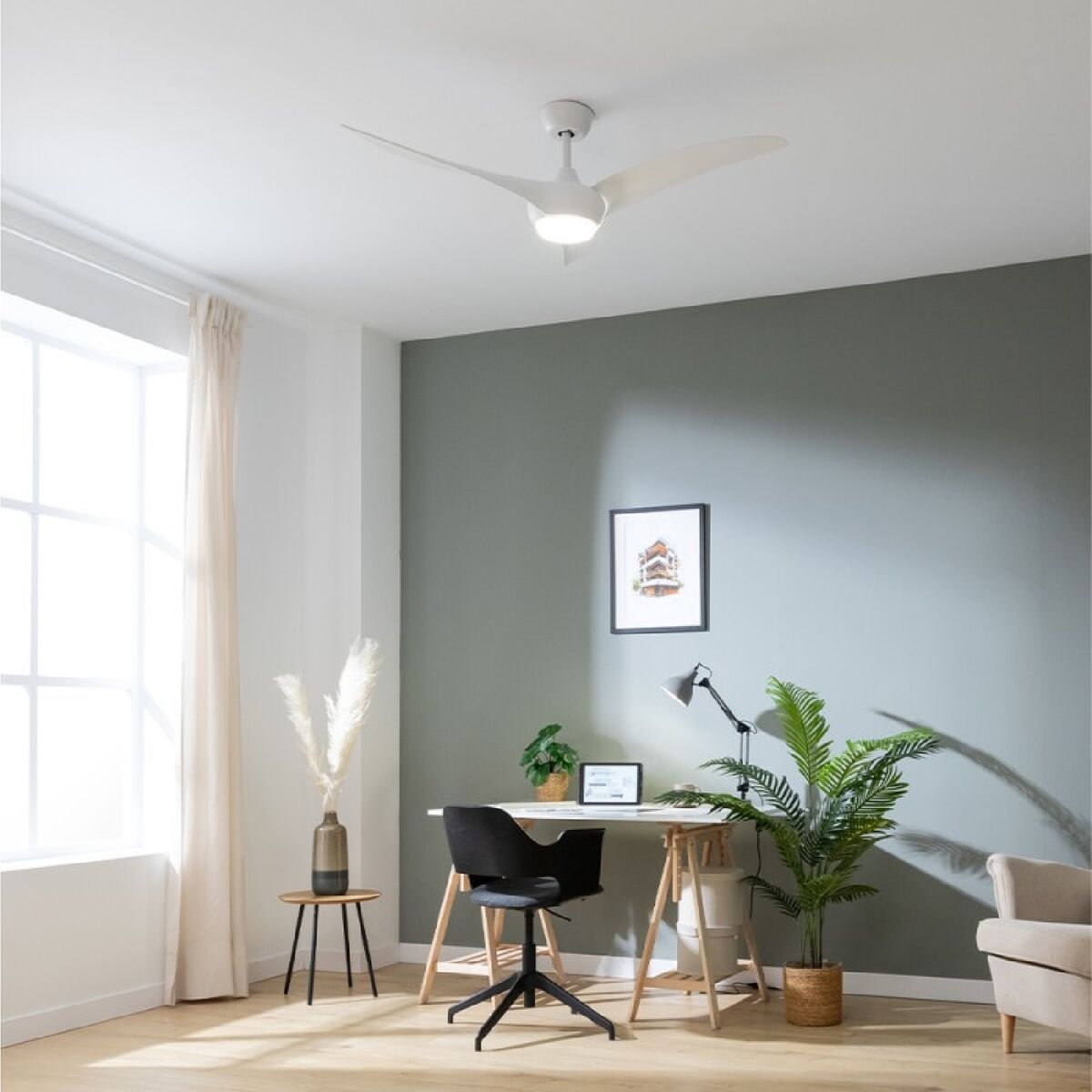Takfläkt med belysning Cecotec Aero 5295 Vit 18 W 40 W finns hos Aktivcamping