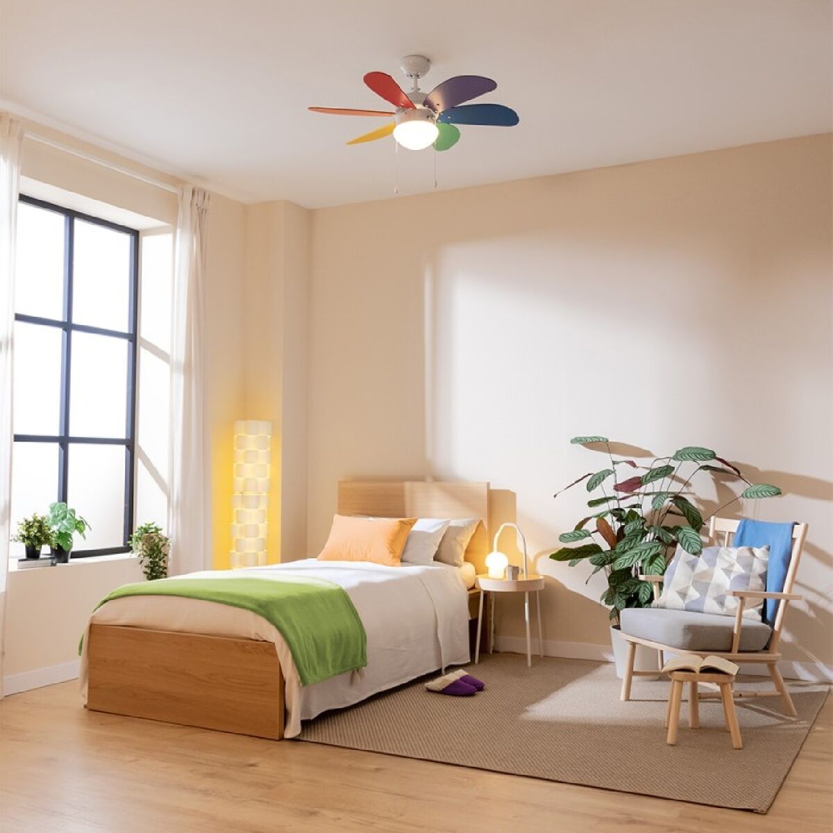 Takfläkt med belysning Cecotec EnergySilence Aero 360 ColorFull 50 W finns hos Aktivcamping