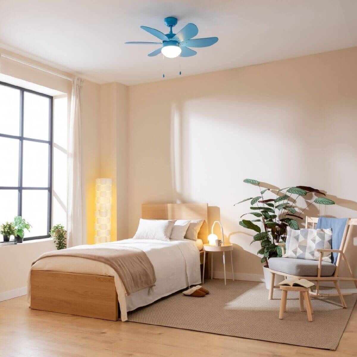 Takfläkt med belysning Cecotec EnergySilence Aero 3600 Vision 50 W Blå finns hos Aktivcamping