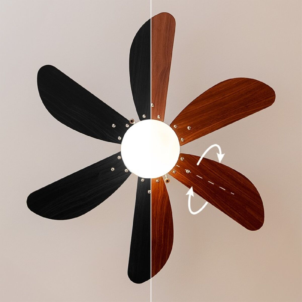 Takfläkt med belysning Cecotec EnergySilence Aero 365 Svart Trä 50 W - finns hos Aktivcamping