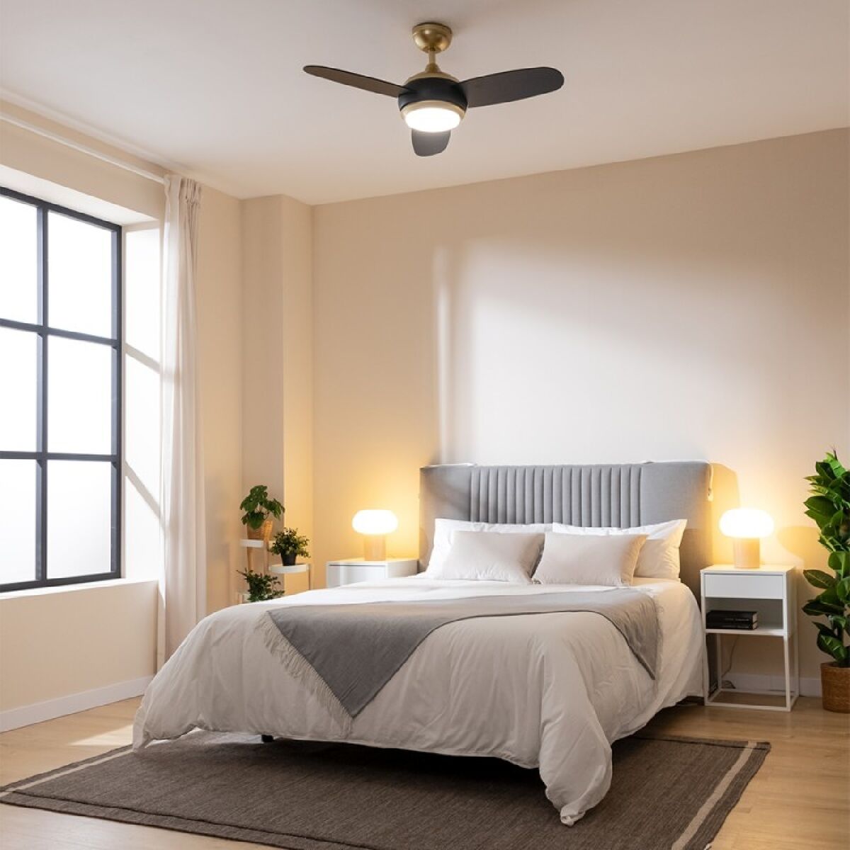 Takfläkt med belysning Cecotec EnergySilence Aero 4265 Svart Gyllene 18 W 65 W finns hos Aktivcamping