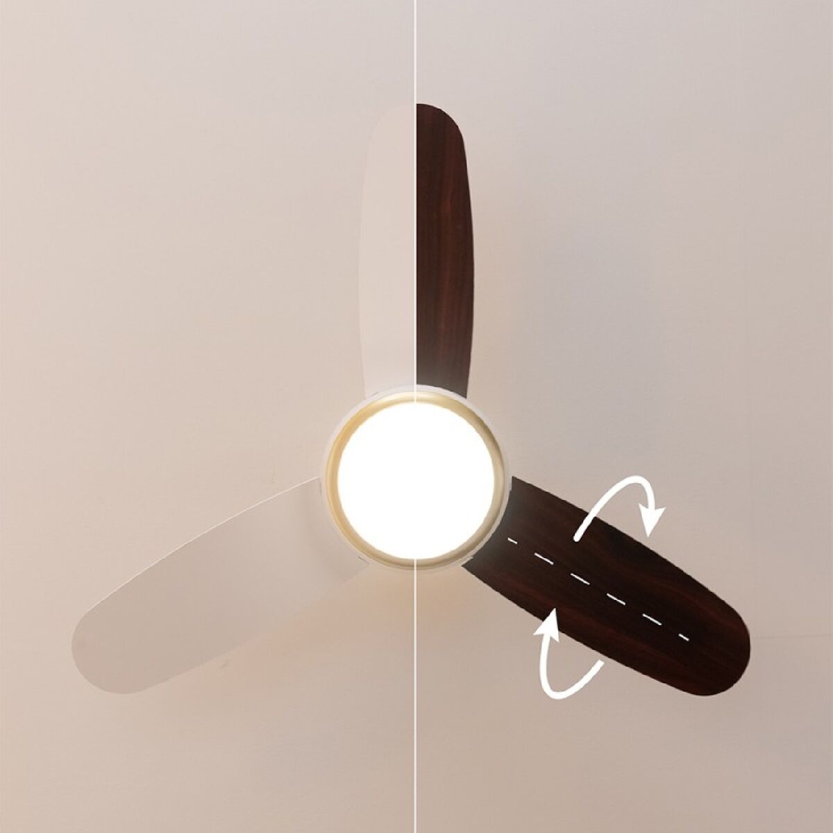 Takfläkt med belysning Cecotec EnergySilence Aero 4265 Vit Gyllene 18 W 65 W finns hos Aktivcamping