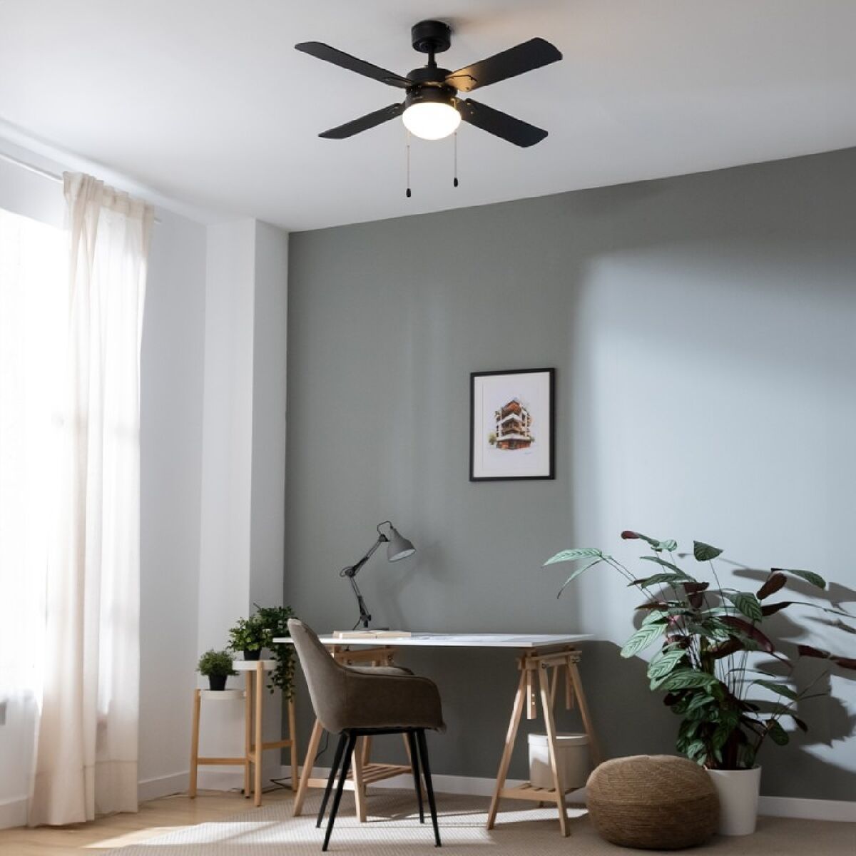 Takfläkt med belysning Cecotec EnergySilence Aero 450 Svart 50 W finns hos Aktivcamping