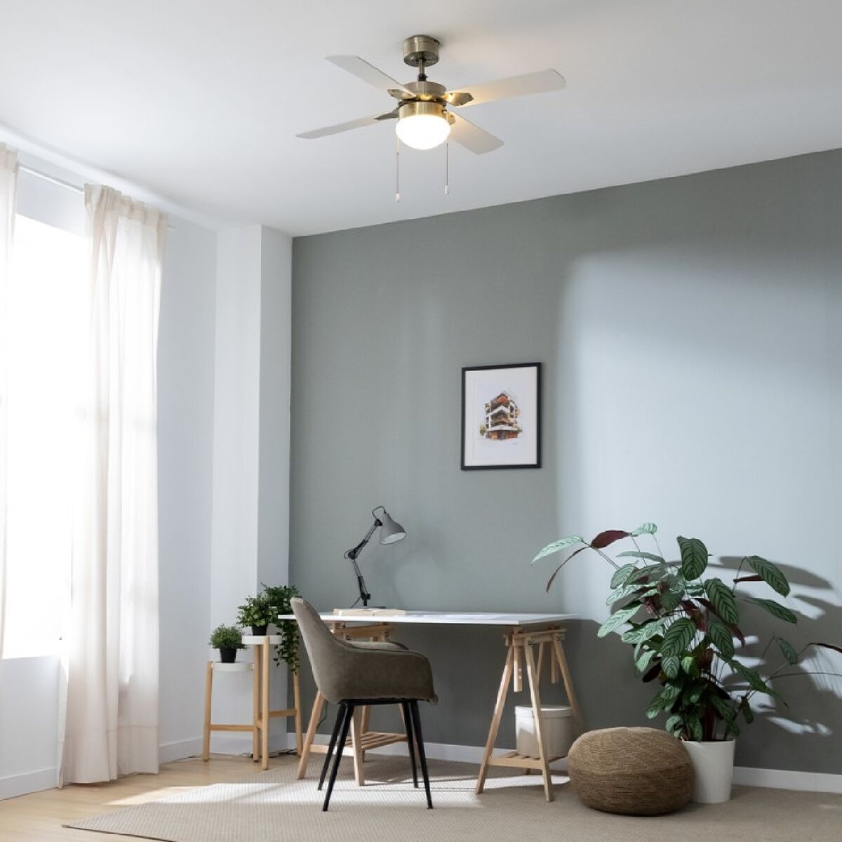 Takfläkt med belysning Cecotec EnergySilence Aero 450 Vit Gyllene 50 W finns hos Aktivcamping