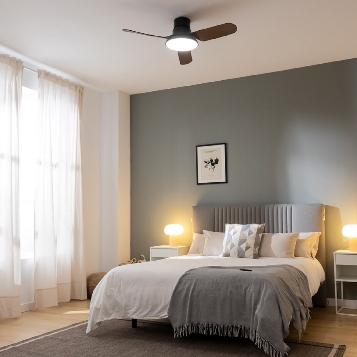 Takfläkt med belysning Cecotec EnergySilence Aero 5200 22 W 40 W Trä finns hos Aktivcamping