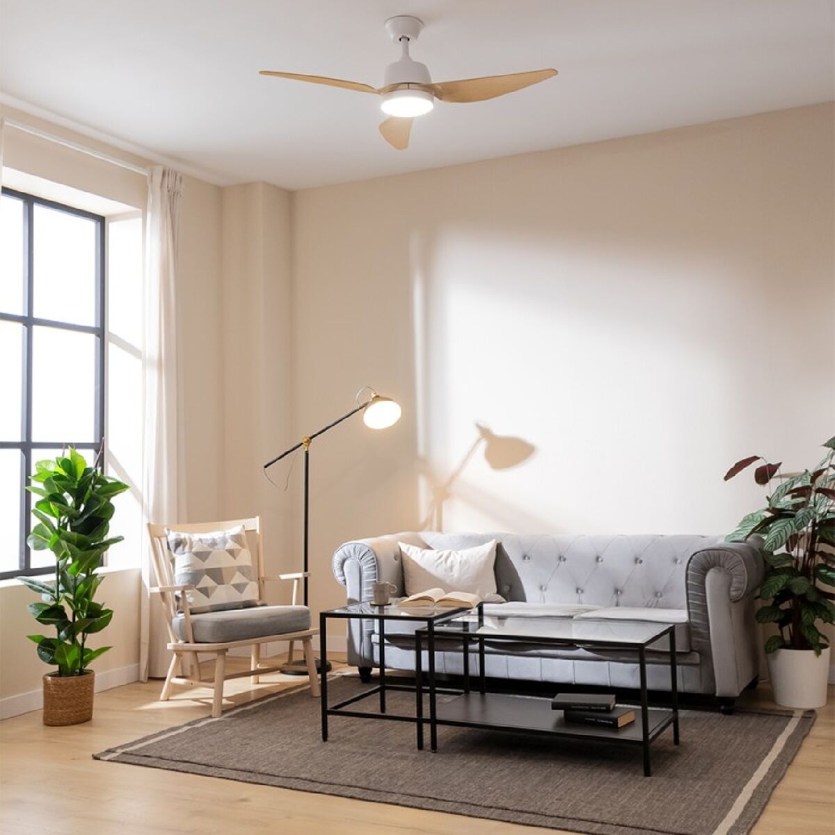 Takfläkt med belysning Cecotec EnergySilence Aero 5250 Brun 18 W 62 W finns hos Aktivcamping