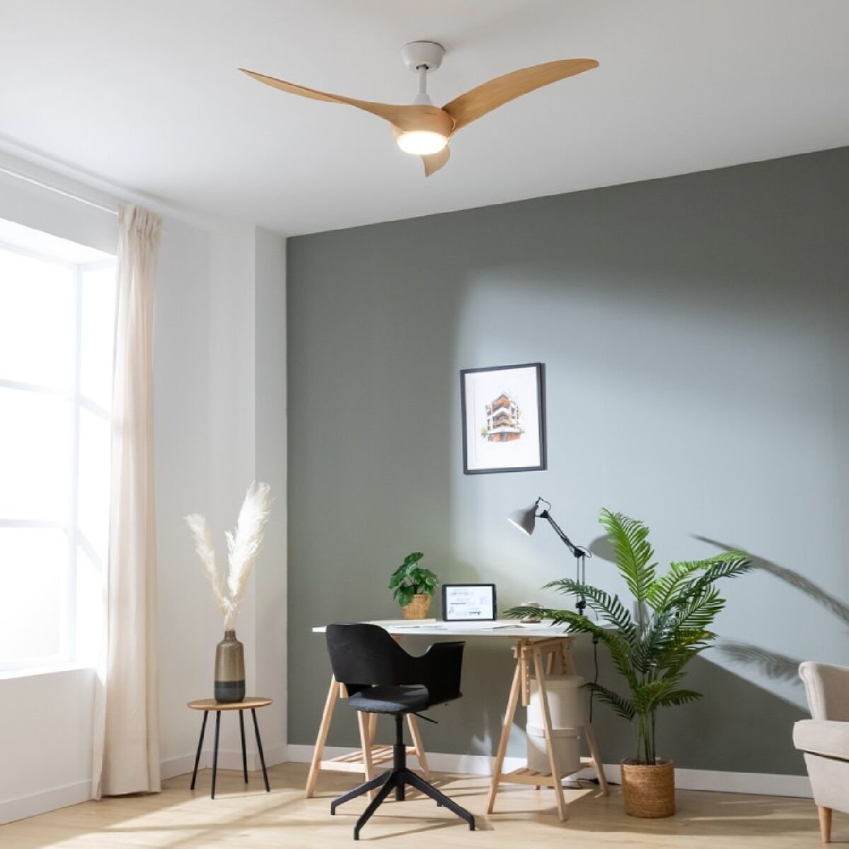 Takfläkt med belysning Cecotec EnergySilence Aero 5295 18 W 40 W Trä (3000-6500 K) finns hos Aktivcamping