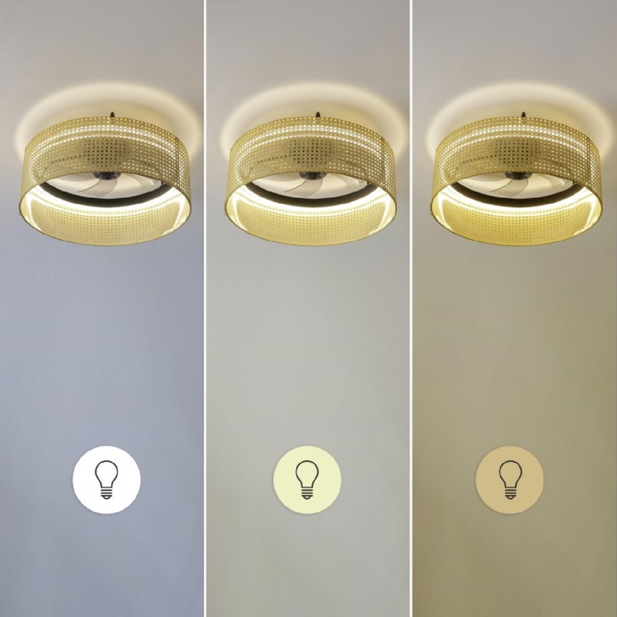 Takfläkt med belysning Cecotec EnergySilence LampAero 600 Beige 20 W 45 W finns hos Aktivcamping