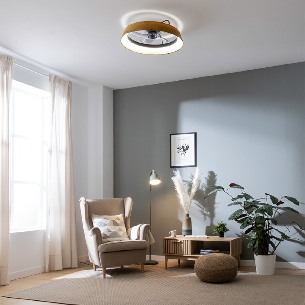 Takfläkt med belysning Cecotec EnergySilence LampAero 600 Grön 20 W 45 W finns hos Aktivcamping