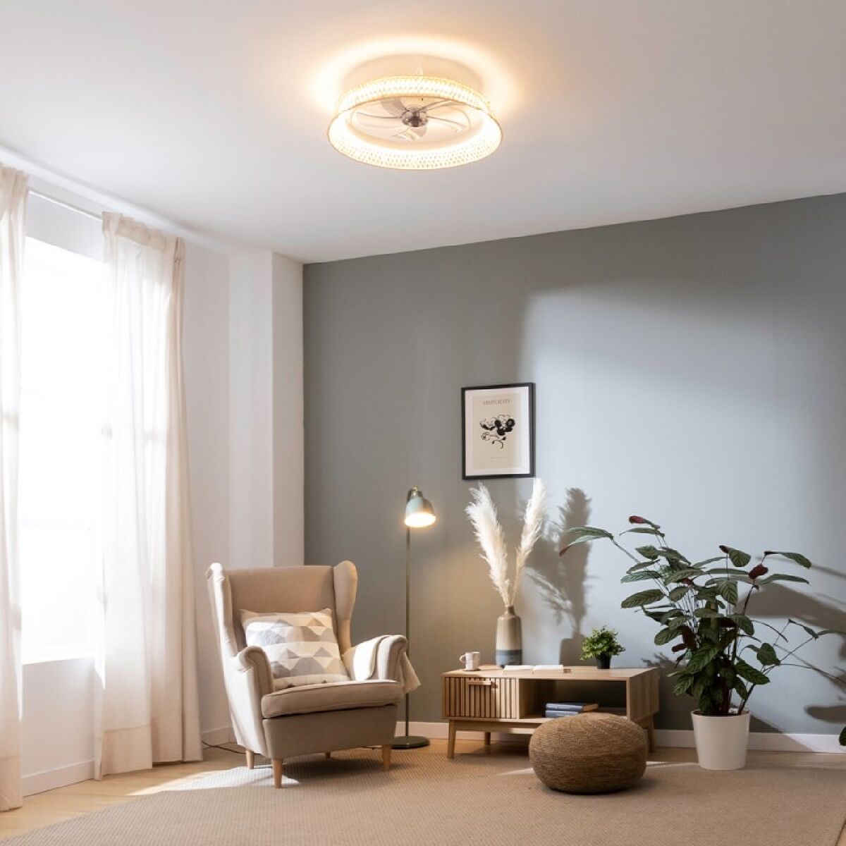 Takfläkt med belysning Cecotec EnergySilence LampAero 620 20 W 45 W finns hos Aktivcamping