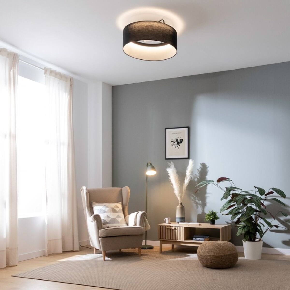 Takfläkt med belysning Cecotec EnergySilence LampAero 650 Svart 20 W 45 W finns hos Aktivcamping