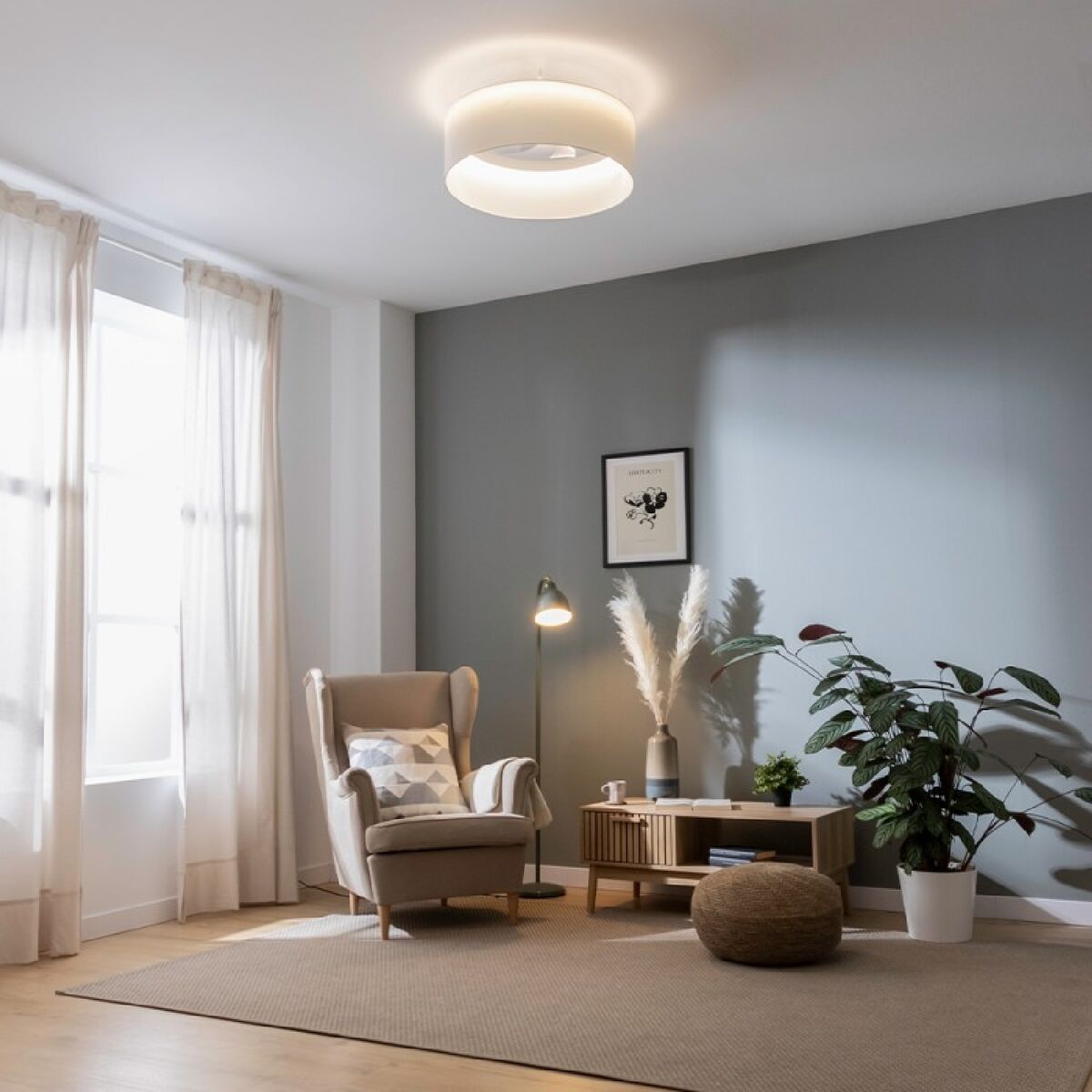Takfläkt med belysning Cecotec EnergySilence LampAero 650 Vit 20 W 45 W finns hos Aktivcamping