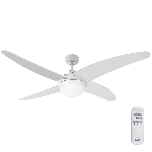 Takfläkt med belysning EDM 33806 Caspio Vit 60 W finns hos Aktivcamping