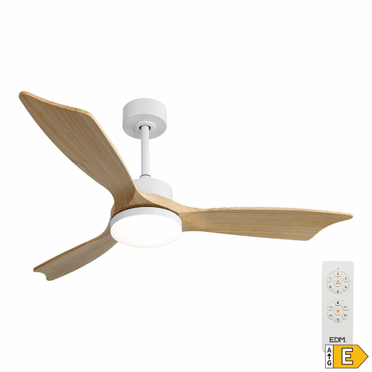 Takfläkt med belysning EDM 33819 Báltico 20 W 2190 Lm - finns hos Aktivcamping