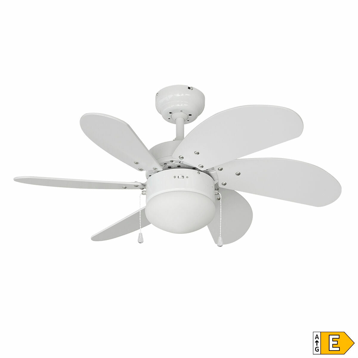 Takfläkt med belysning EDM 33985 Aral Vit 50 W finns hos Aktivcamping
