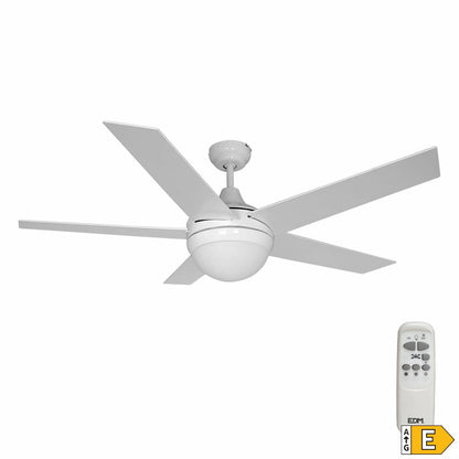 Takfläkt med belysning EDM 33988 Adriatico Vit 60 W finns hos Aktivcamping