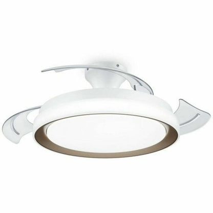 Takfläkt med belysning Philips 929004081801 Vit Gyllene (4000 K) (2700 K) finns hos Aktivcamping