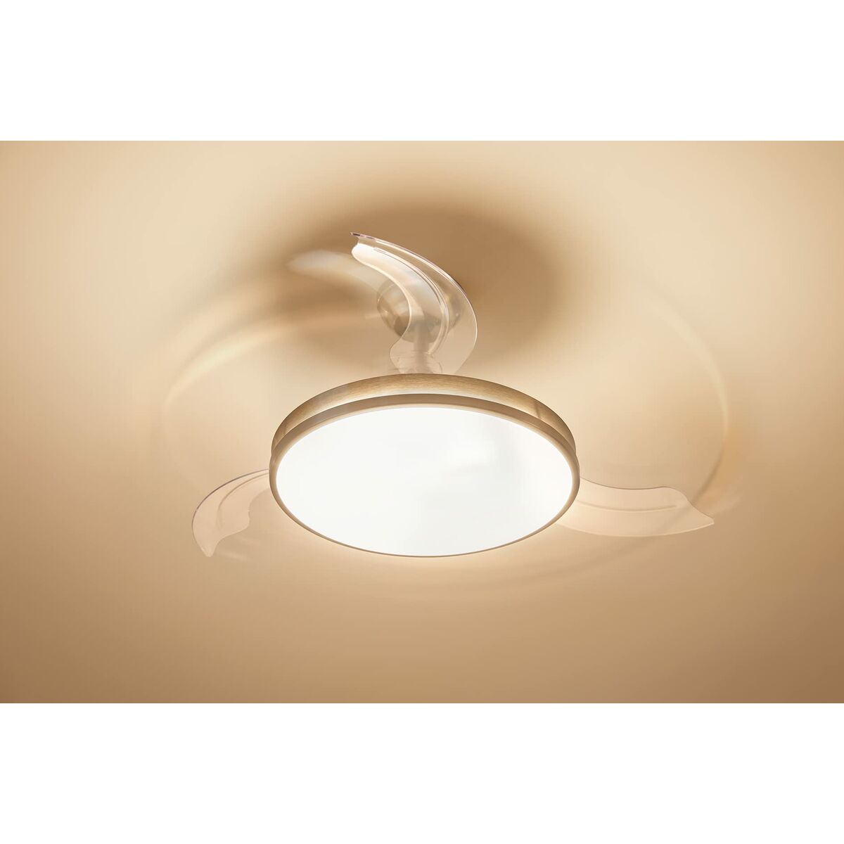Takfläkt med belysning Philips Atlas 35 W 28 W 4500 Lm ickel (2700 K) finns hos Aktivcamping