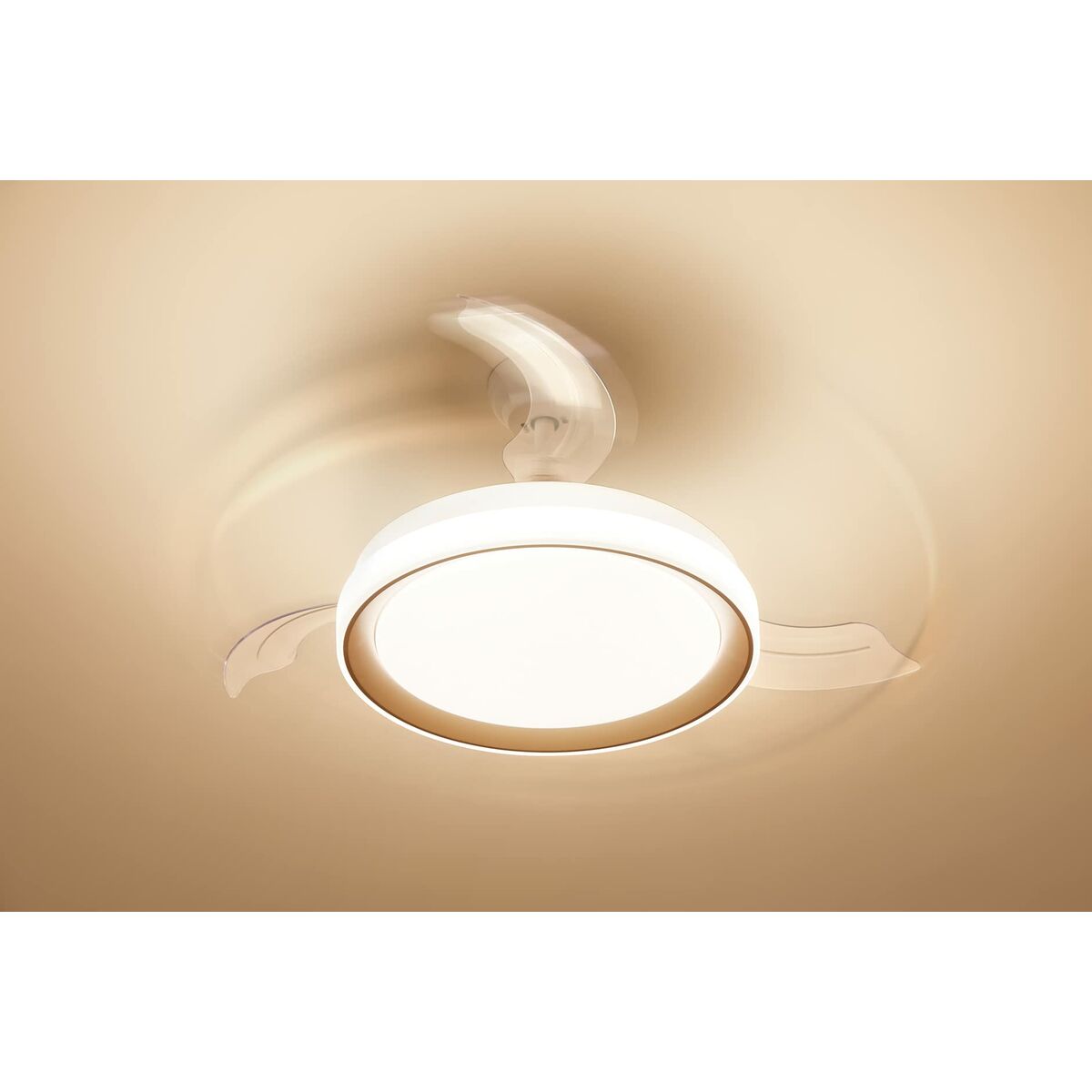Takfläkt med belysning Philips Atlas Gyllene 35 W 28 W 4500 Lm (2700 K) finns hos Aktivcamping