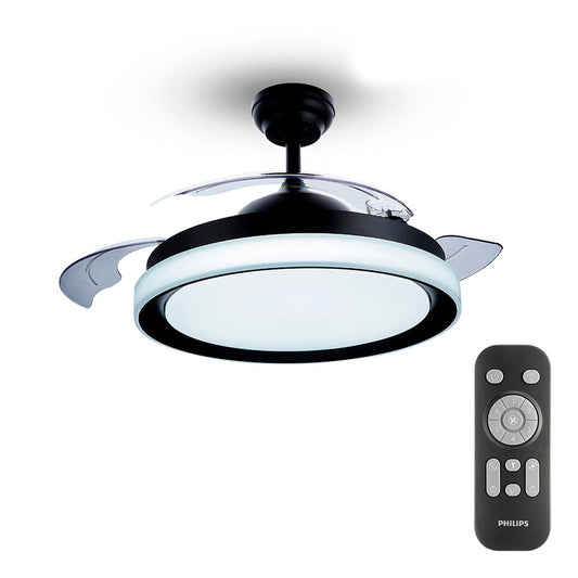 Takfläkt med belysning Philips Atlas Svart 35 W 28 W 4500 Lm (2700 K) finns hos Aktivcamping
