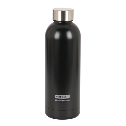 Termisk flaska i rostfritt stål Safta Black 500 ml Svart finns hos Aktivcamping
