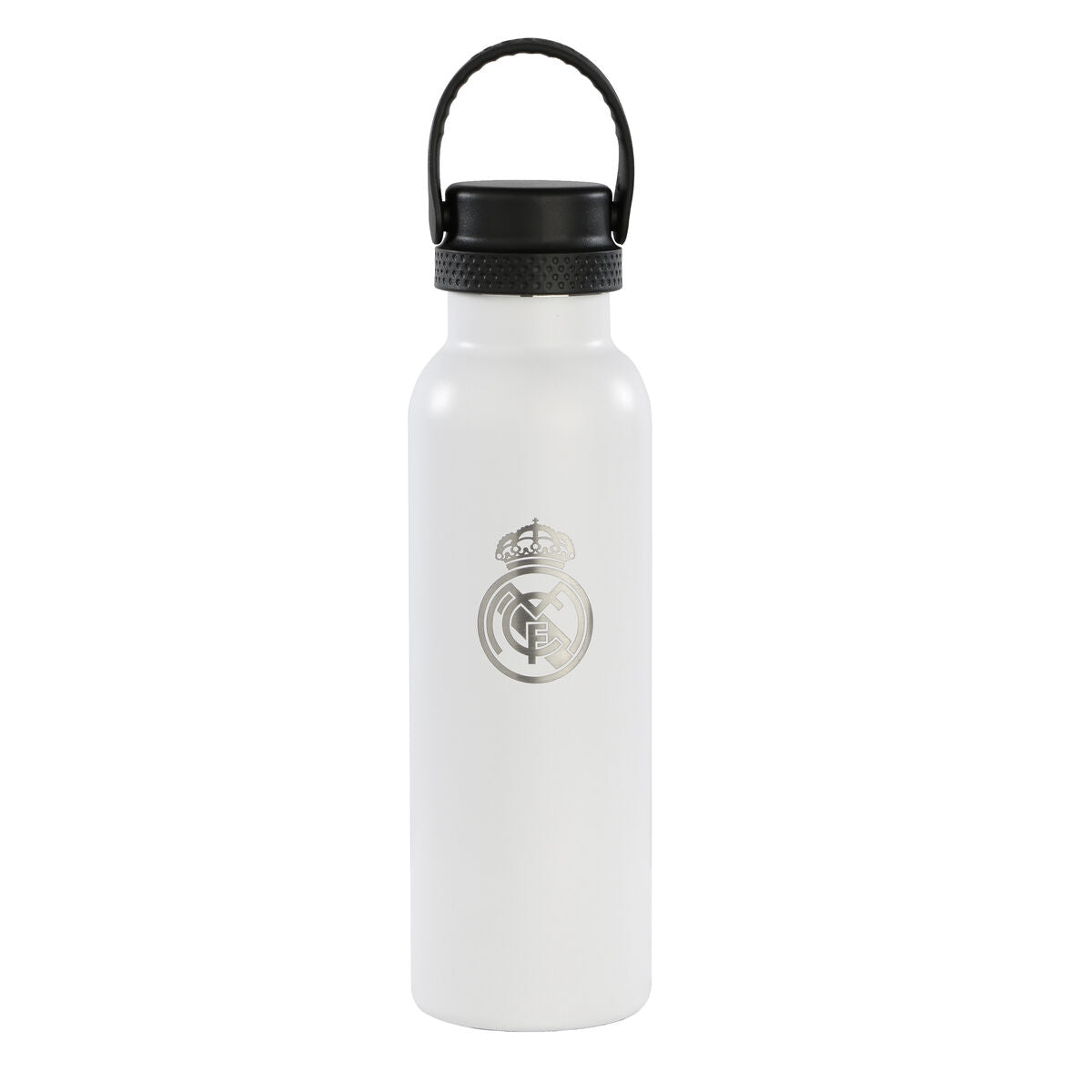 Termoflaska Real Madrid C.F. Vit Grå Polyester Silikon Rostfritt stål finns hos Aktivcamping