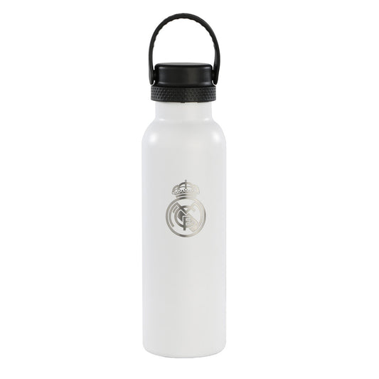 Termoflaska Real Madrid C.F. Vit Grå Polyester Silikon Rostfritt stål finns hos Aktivcamping