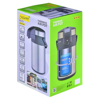 Termos Feel Maestro MR-1637-300-SILVER Silvrig Rostfritt stål 3 L - finns hos Aktivcamping