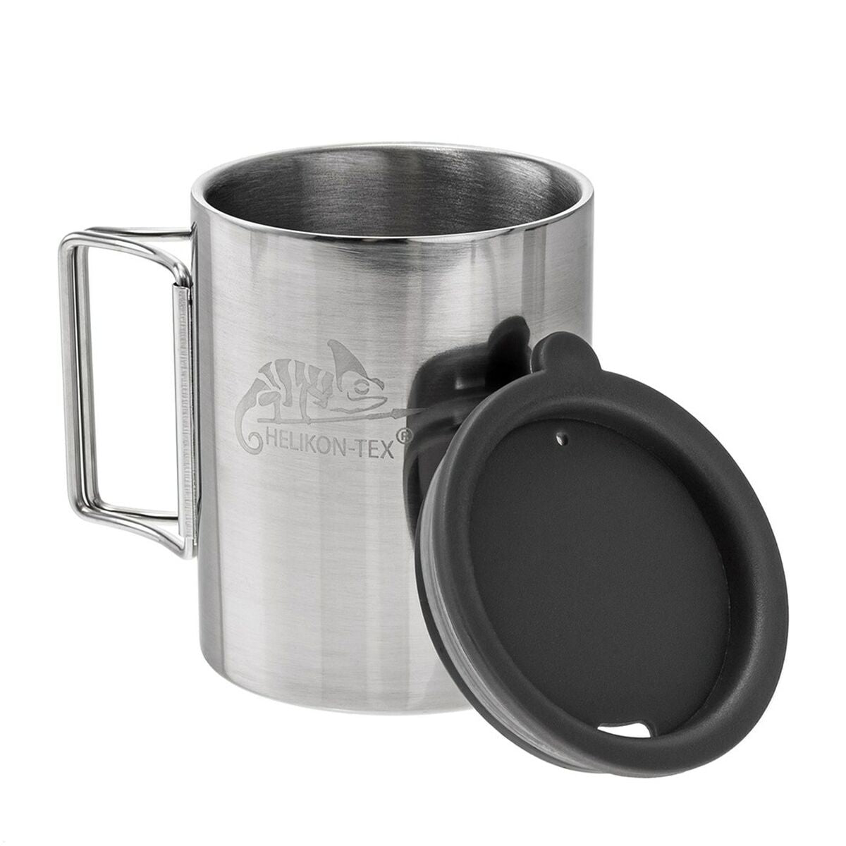 Termos Helikon HE.TK-TK1-SS-15 Svart Silvrig Rostfritt stål 250 ml - finns hos Aktivcamping