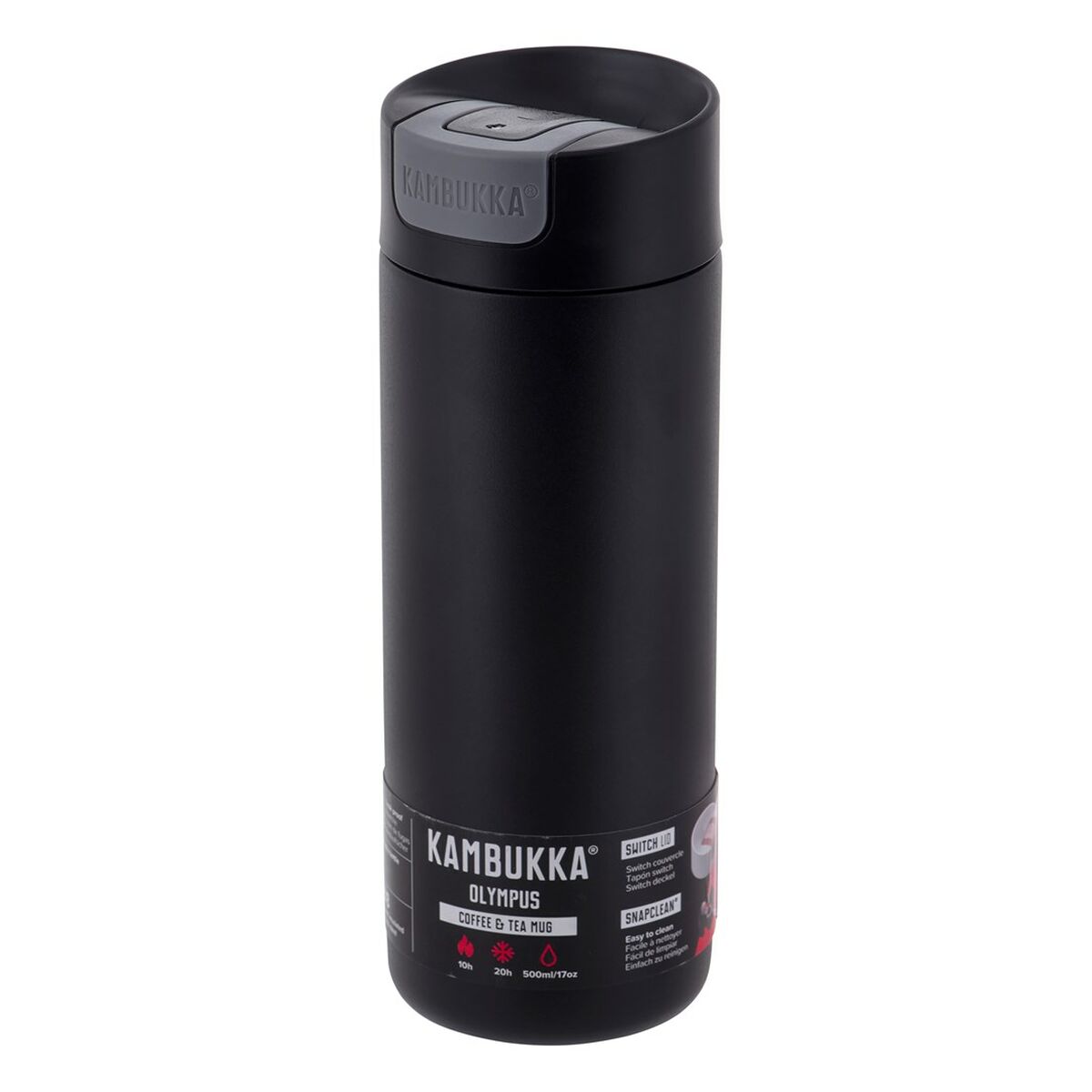 Termos Kambukka Olympus Svart Rostfritt stål 500 ml finns hos Aktivcamping