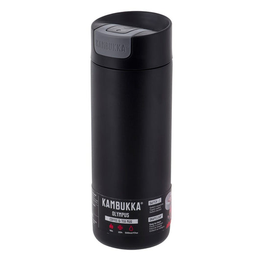 Termos Kambukka Olympus Svart Rostfritt stål 500 ml finns hos Aktivcamping