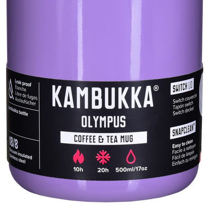 Termos Kambukka Olympus Violett Rostfritt stål 500 ml finns hos Aktivcamping