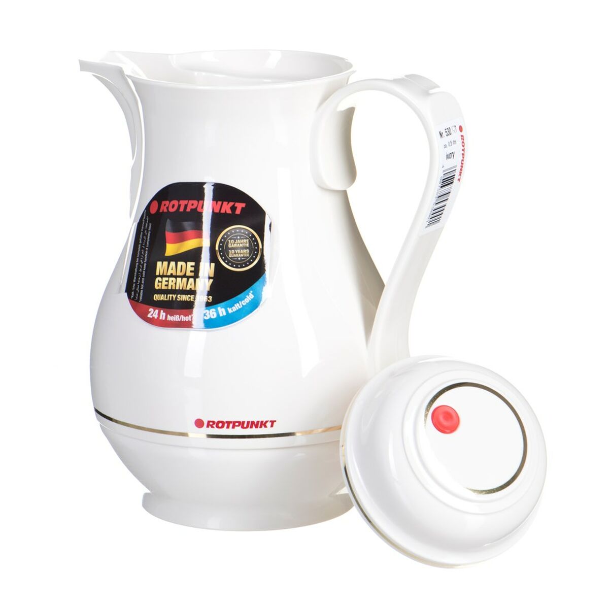 Termos Rotpunkt 530-01-00-0 Vit Elfenben Plast 500 ml finns hos Aktivcamping