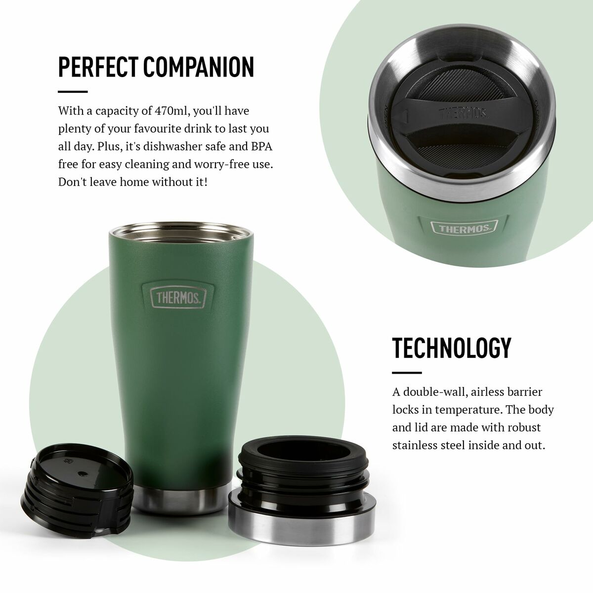 Termos Thermos 160083 Rostfritt stål 470 ml finns hos Aktivcamping