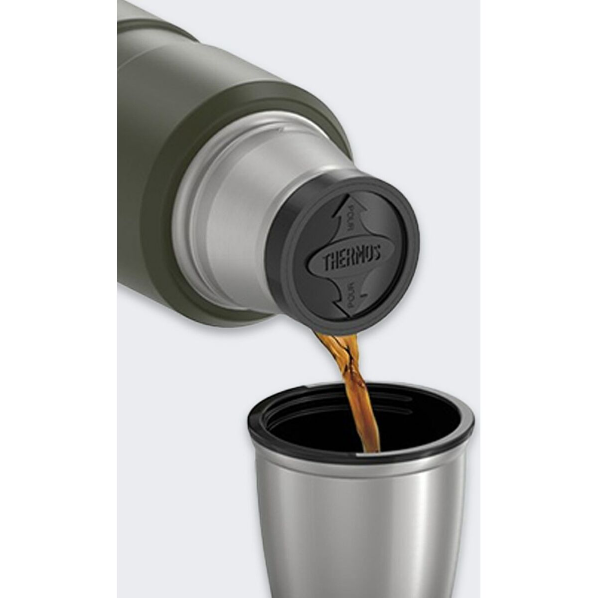 Termos Thermos 170018 Grön Rostfritt stål 470 ml - finns hos Aktivcamping