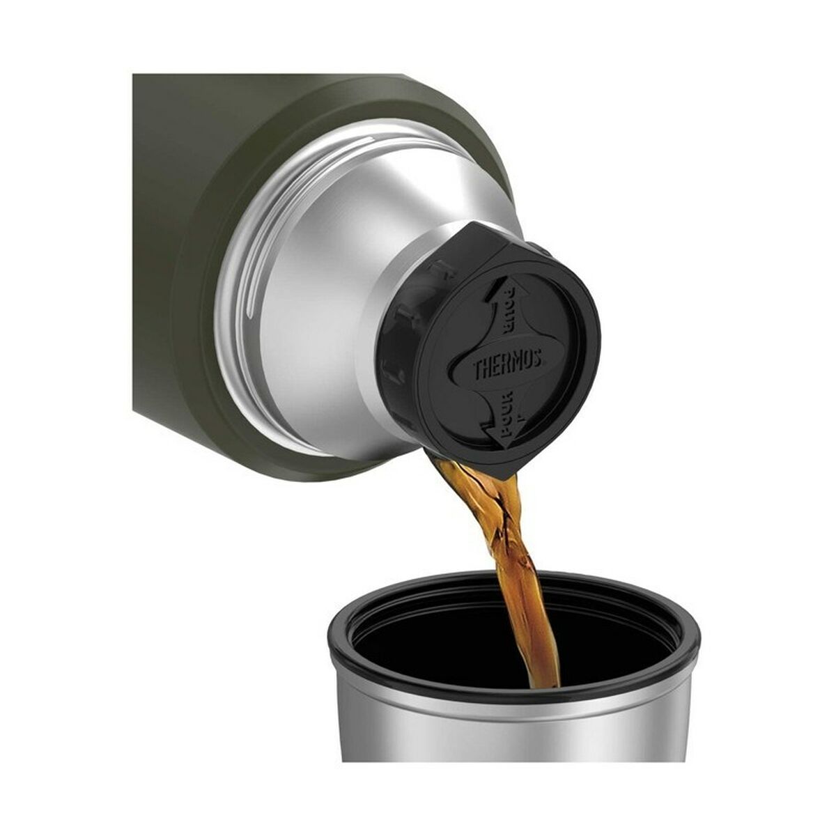 Termos Thermos 170028 Grön Rostfritt stål 470 ml - finns hos Aktivcamping