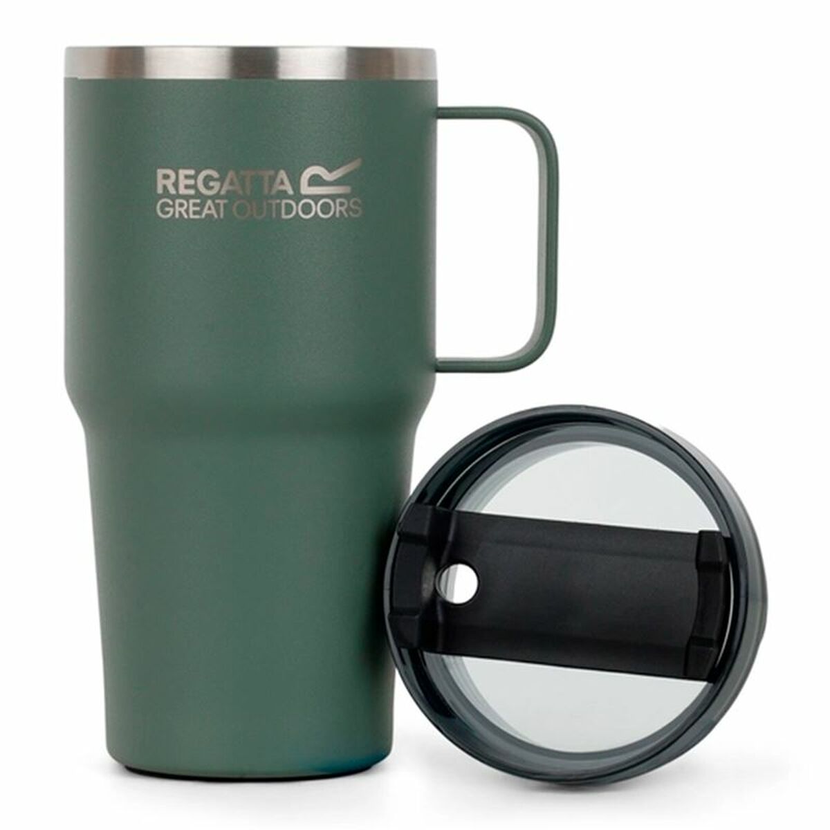 Termosmugg med Sugrör Regatta Thermo Insulated Mug 600 ml Grön Rostfritt stål finns hos Aktivcamping