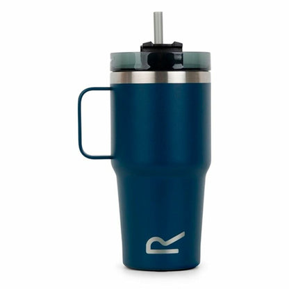 Termosmugg med Sugrör Regatta Thermo Insulated Mug Mörkblå 600 ml Rostfritt stål finns hos Aktivcamping